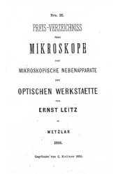Mikroskope und Mikroskopische Nebenapparate 1888
